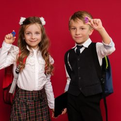 Two confident children